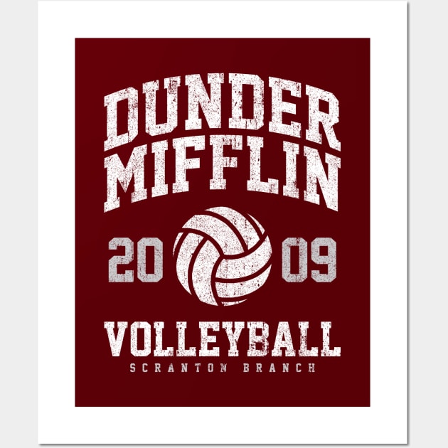 Dunder Mifflin Volleyball - Scranton Branch Wall Art by huckblade